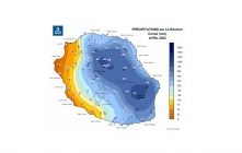 Cumul de pluie du 1er au 3 avril 2022 sur la Réunion