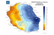 Cumul de Précipitations Réunion - Décembre 2021