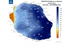 Cumuls de la saison sèche 2025 - La Réunion