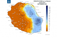 Cumul de précipitations - Septembre 2022