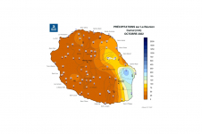 Cumul de précipitations - Octobre 2022