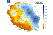 Cumul de précicpitations - Décembre 2022