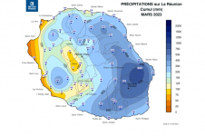 Cumul des précipitations - Mars 2023