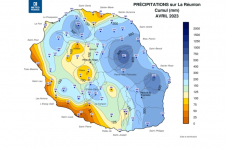 Cumul des précipitations - Avril 2023
