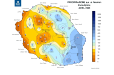 Cumul de Précipitations Réunion - Avril 2026