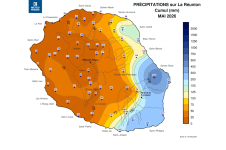 Cumul de Précipitations Réunion - Mai 2026