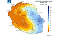 Cumul de Précipitations Réunion - Juillet 2026