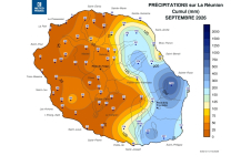 Cumul de Précipitations Réunion - Septembre 2026