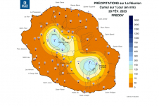 Cyclone Freddy : Carte des pluies du 20 (07h) au 21 (07h)