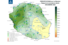 Rapports à la normale des cumuls de décembre 2025