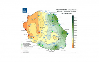 Bulletin climatique mensuel de La Réunion - Décembre 2021