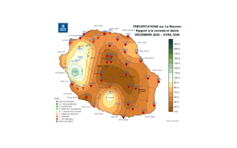Rapport à la normale des précipitations de la saison des pluies 2025-2026