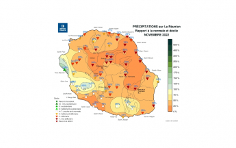 Bulletin climatique mensuel de la Réunion - Novembre 2022