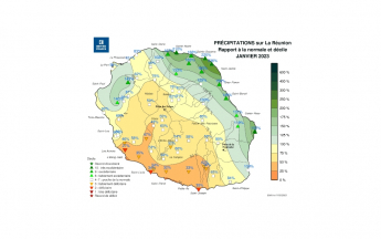 Bulletin climatique mensuel de la Réunion - Janvier 2023