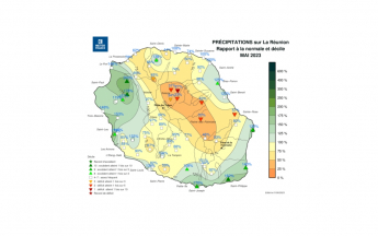 Bulletin climatique mensuel de la Réunion - Mai 2023