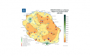 Bulletin climatique mensuel de la Réunion - Juin 2023
