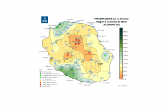 Bulletin climatique mensuel de La Réunion - Décembre 2023