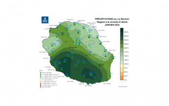 Bulletin climatique mensuel de La Réunion - Janvier 2024
