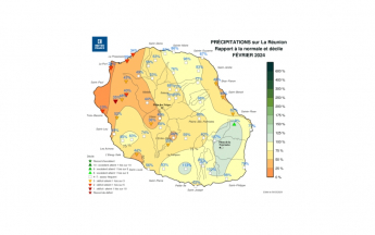 Bulletin climatique mensuel de La Réunion - Février 2024