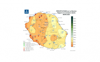 Bulletin climatique mensuel de La Réunion - Mars 2024