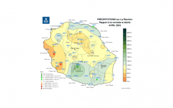 Bulletin climatologique mensuel de la Réunion - avril 2024