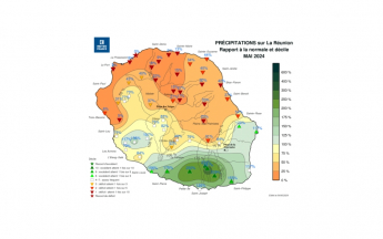 Bulletin climatologique mensuel de la Réunion - mai 2024