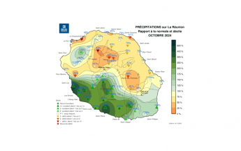 Bulletin climatique mensuel de la Réunion - Octobre 2024