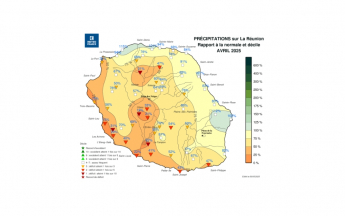 Bulletin climatique mensuel de La Réunion - avril 2025