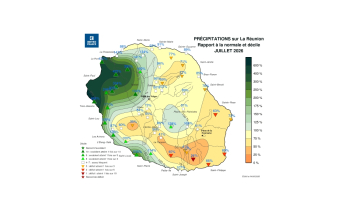 Bulletin climatique mensuel de la Réunion - Juillet 2026