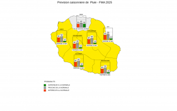 Prévision Saisonnière - La Réunion - Janvier 2025
