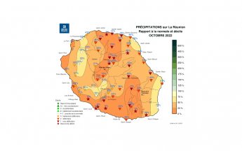Bulletin climatique mensuel de la Réunion - Octobre 2022
