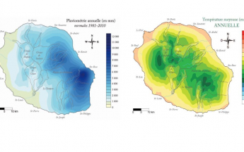 Pluviométrie et températures à la Réunion