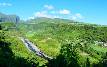 Vue sur Dioré et Salazie.