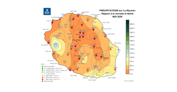 Bulletin climatique mensuel de la Réunion - Mai 2026