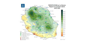 Bulletin climatique mensuel de La Réunion - Août 2026