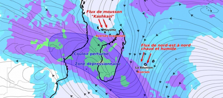 Tendance météo mensuelle du 22 décembre 2025 au 18 janvier 2026