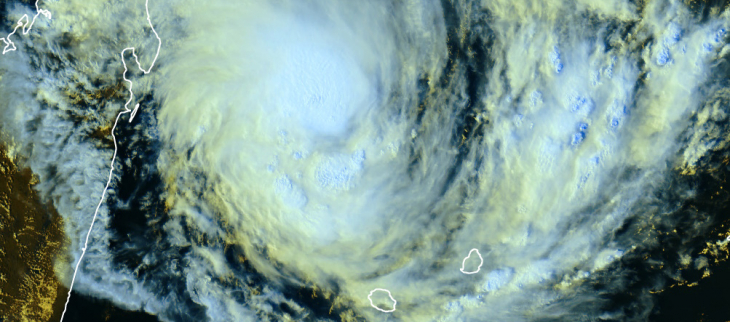 Image satelite visible le 13/01/2024 à 17h