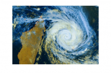 Image satellite du cyclone Emnati au nord de l'île Maurice et de La Réunion - Metop1 - 20 février 2022 à 0559 utc