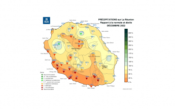 Bulletin climatique mensuel de la Réunion - Décembre 2022