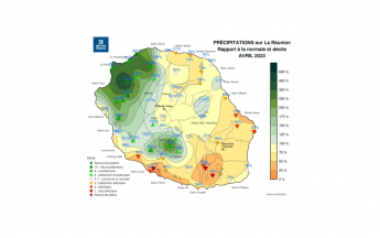 Bulletin climatique mensuel de la Réunion - Avril 2023