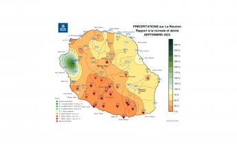 Bulletin climatique mensuel de la Réunion - Septembre 2023