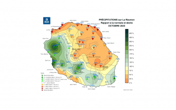 Bulletin climatique mensuel de la Réunion - Octobre 2023