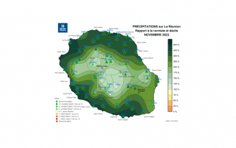 Bulletin climatique mensuel de La Réunion - Novembre 2023
