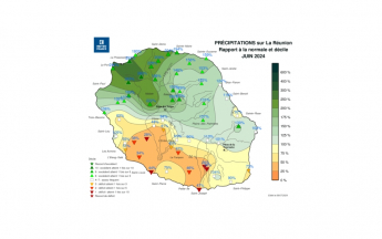 Bulletin climatologique mensuel de la Réunion - Juin 2024