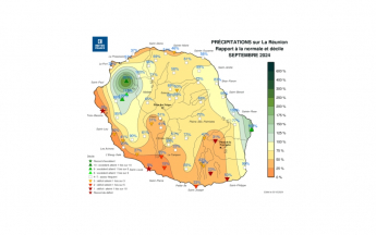 Bulletin climatique mensuel de La Réunion - septembre 2024