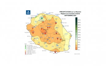 Bulletin climatique mensuel de La Réunion - septembre 2025