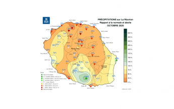 Bulletin climatique mensuel de La Réunion - octobre 2025