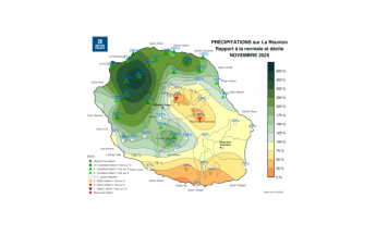 Bulletin climatique mensuel de La Réunion - novembre 2025