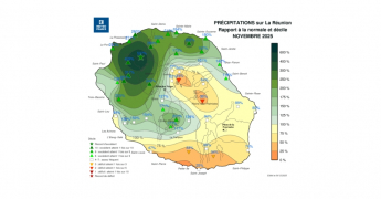 Bulletin climatique mensuel de La Réunion - novembre 2025