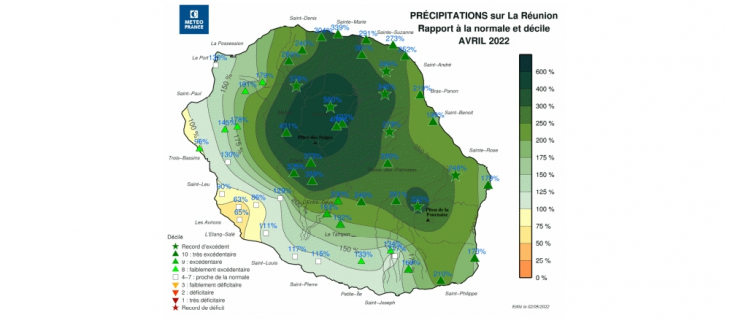 Bulletin climatique mensuel de La Réunion - Avril 2022
